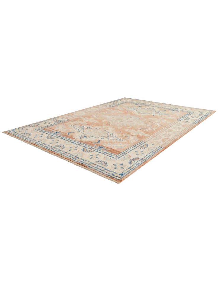 Detail image of 5' 6 x 8' 3  Hand Knotted Oushak Wool Rug