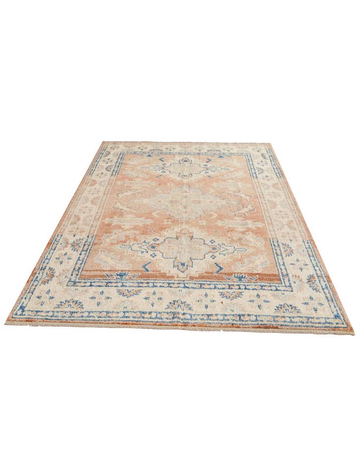 Detail image of 5' 6 x 8' 3  Hand Knotted Oushak Wool Rug