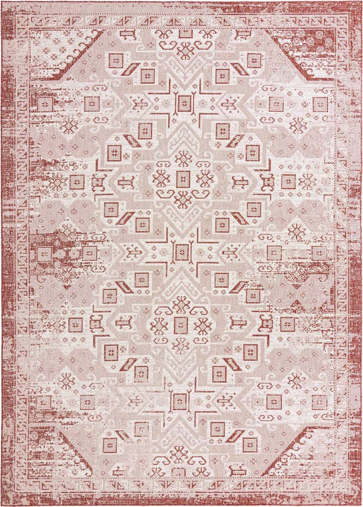 10' x 14' Easy-Clean Aztec Indoor / Outdoor Rug