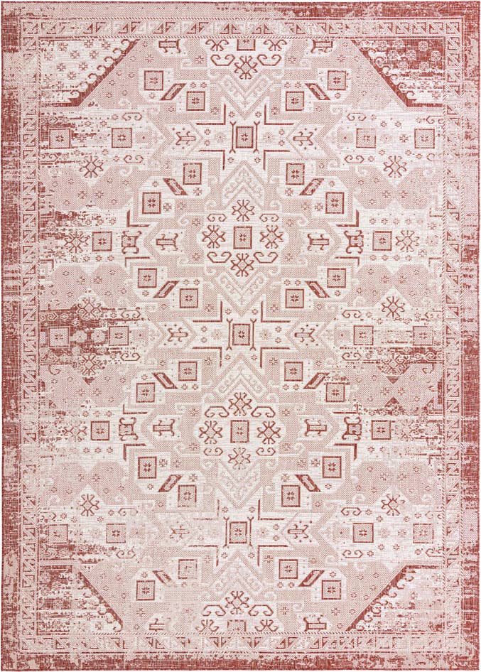 Detail image of 10' x 14' Easy-Clean Aztec Indoor / Outdoor Rug