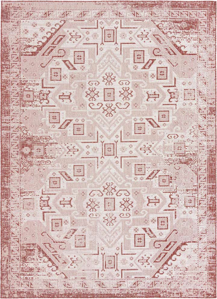 7' 10 x 11' Easy-Clean Aztec Indoor / Outdoor Rug