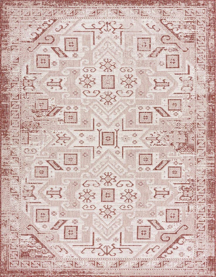 Detail image of 6' x 9' Easy-Clean Aztec Indoor / Outdoor Rug