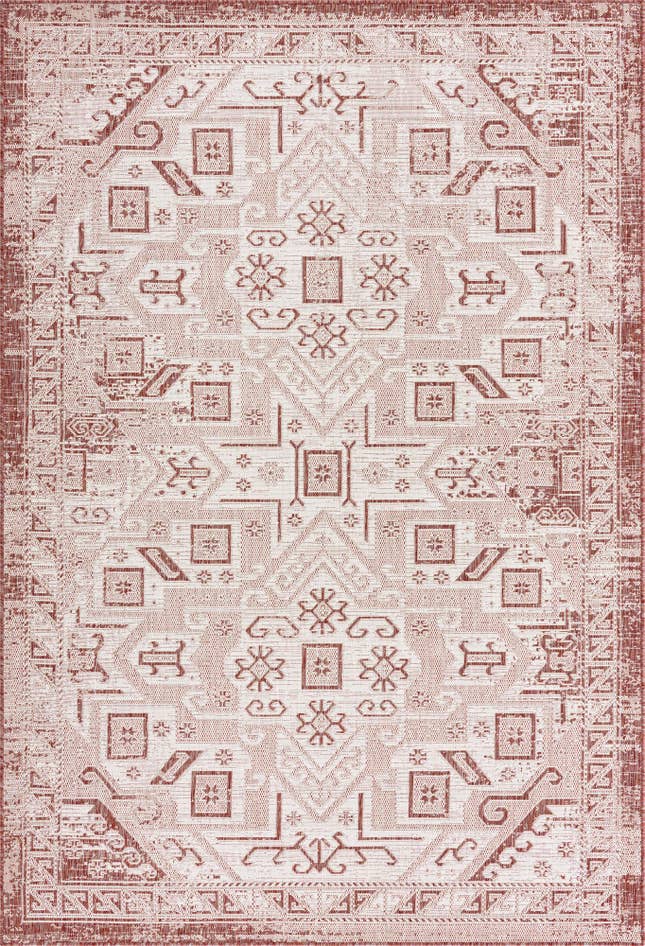 Detail image of 6' x 9' Easy-Clean Aztec Indoor / Outdoor Rug