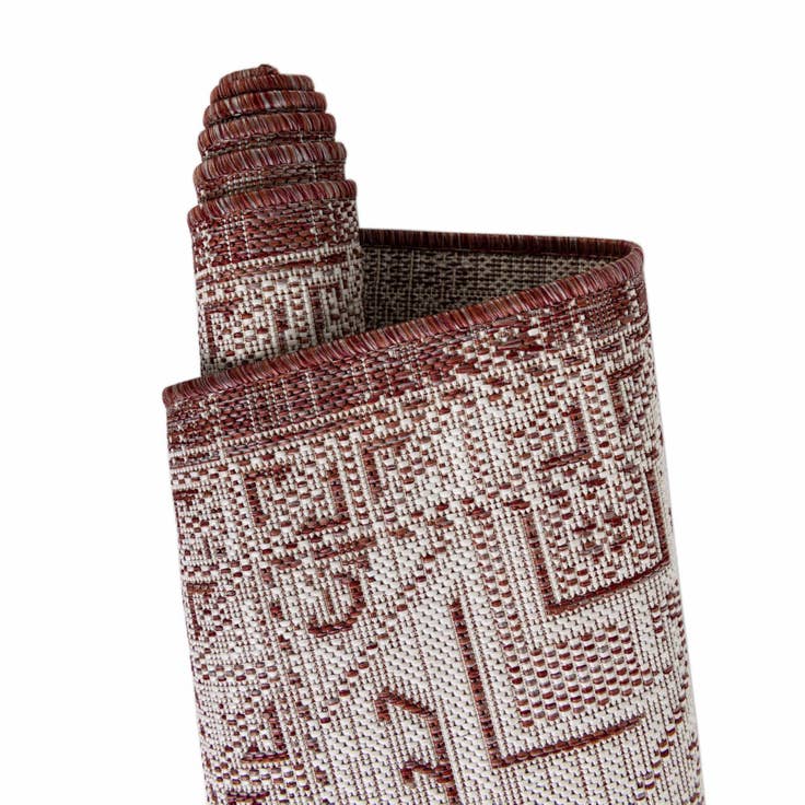 Detail image of 9' x 12' Easy-Clean Aztec Indoor / Outdoor Rug