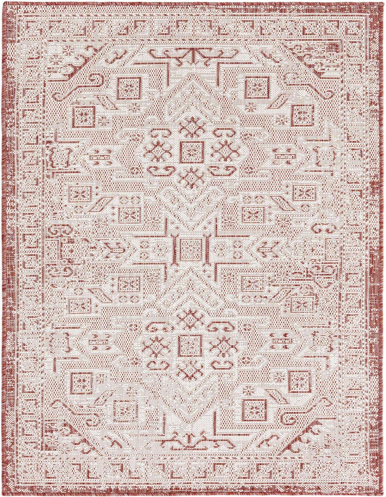 3' x 5' 3 Easy-Clean Aztec Indoor / Outdoor Rug