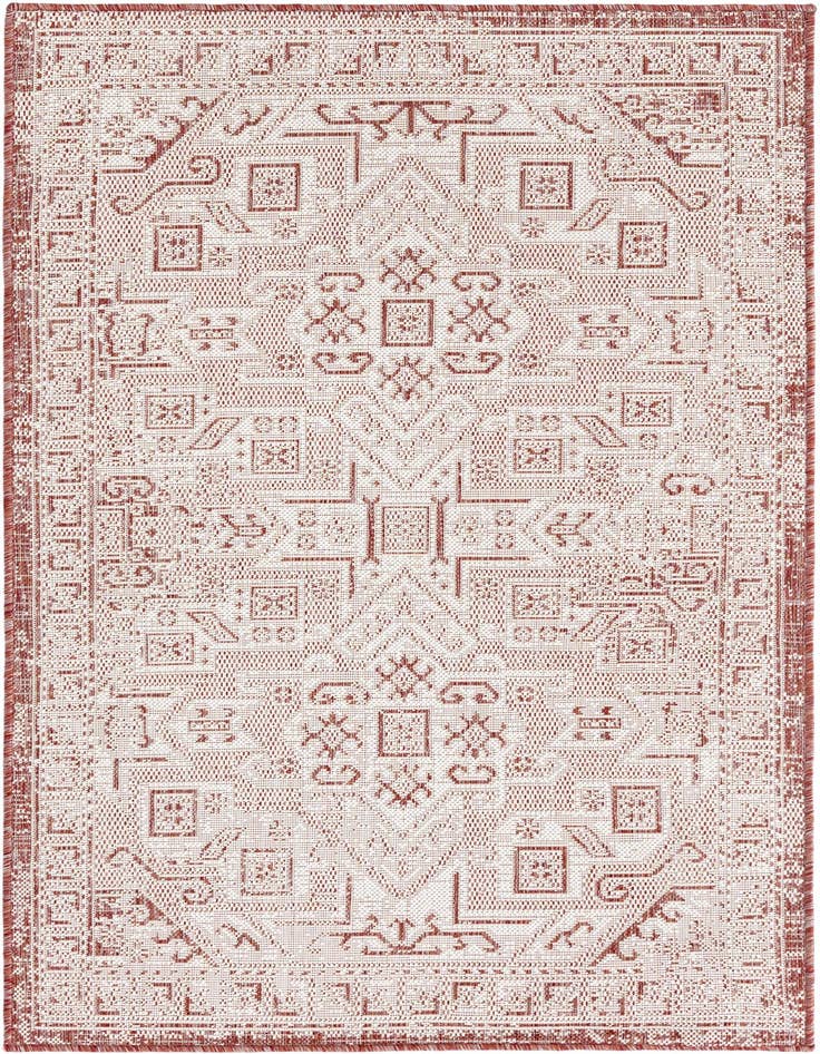 Detail image of 3' x 5' 3 Easy-Clean Aztec Indoor / Outdoor Rug