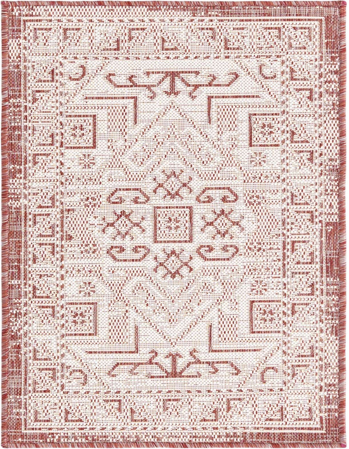 2' x 3' Easy-Clean Aztec Indoor / Outdoor Rug