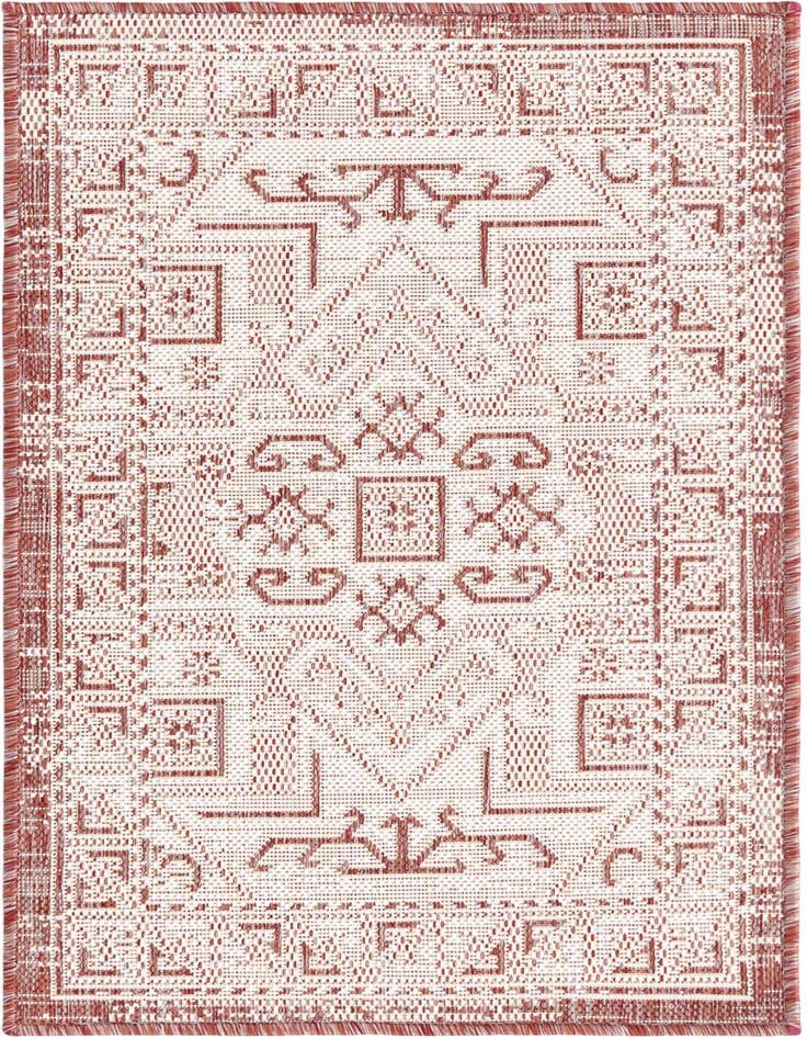 Detail image of 2' x 3' Easy-Clean Aztec Indoor / Outdoor Rug