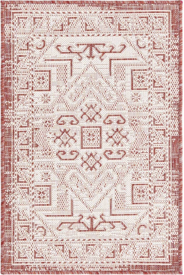 Detail image of 2' x 3' Easy-Clean Aztec Indoor / Outdoor Rug
