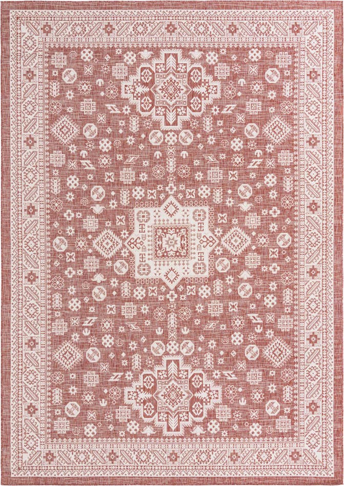 Detail image of 10' x 14' Easy-Clean Aztec Indoor / Outdoor Rug