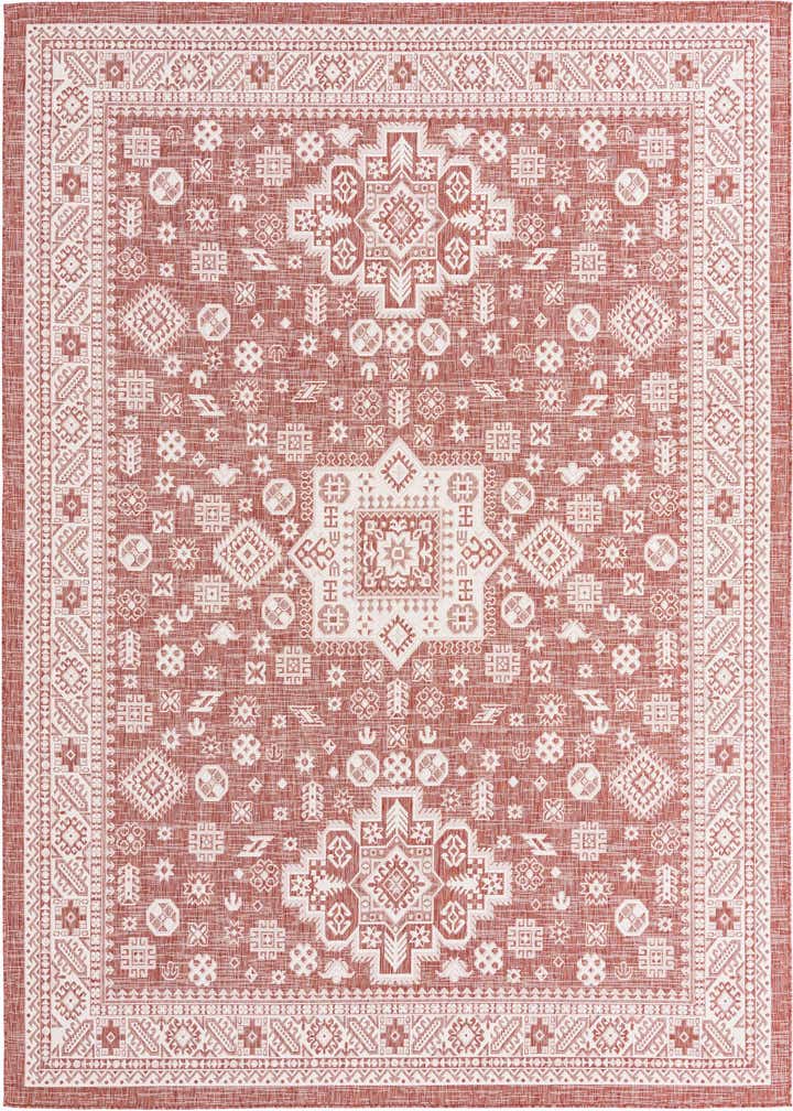10' x 13' Easy-Clean Aztec Indoor / Outdoor Rug