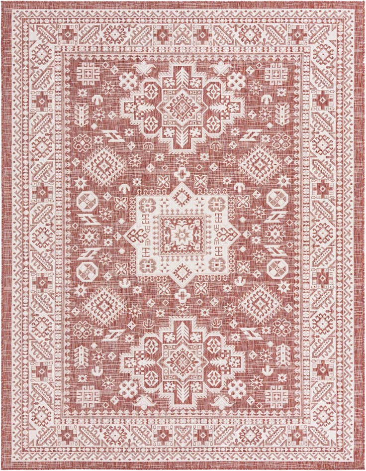 Detail image of 7' x 10' Easy-Clean Aztec Indoor / Outdoor Rug