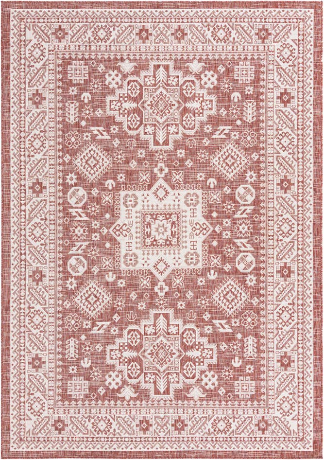 Detail image of 7' x 10' Easy-Clean Aztec Indoor / Outdoor Rug