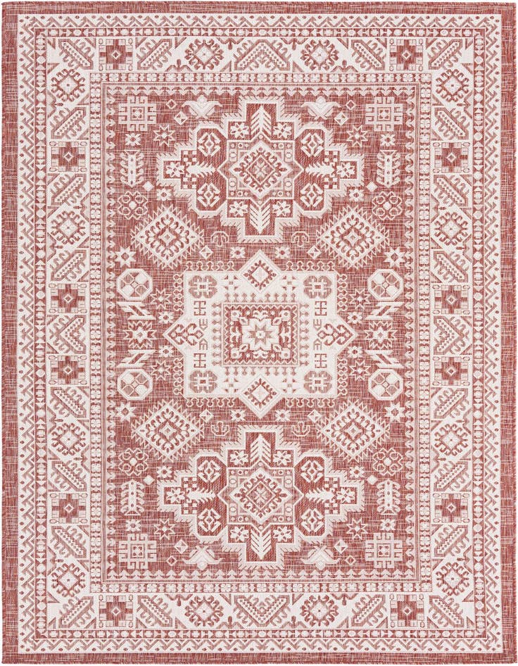 Detail image of 6' x 9' Easy-Clean Aztec Indoor / Outdoor Rug