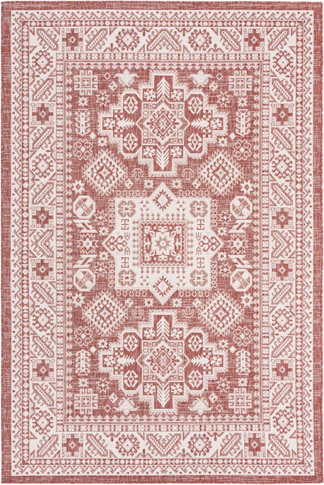 Detail image of 6' x 9' Easy-Clean Aztec Indoor / Outdoor Rug