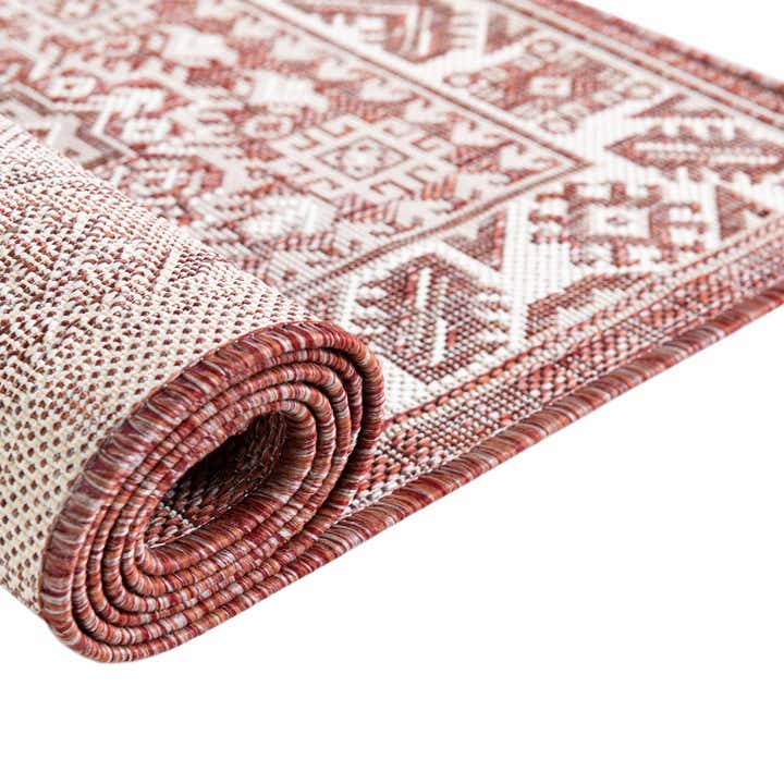 6' x 9' Easy-Clean Aztec Indoor / Outdoor Rug