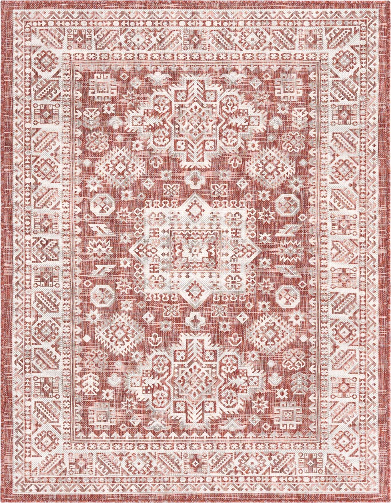 4' x 6' Easy-Clean Aztec Indoor / Outdoor Rug