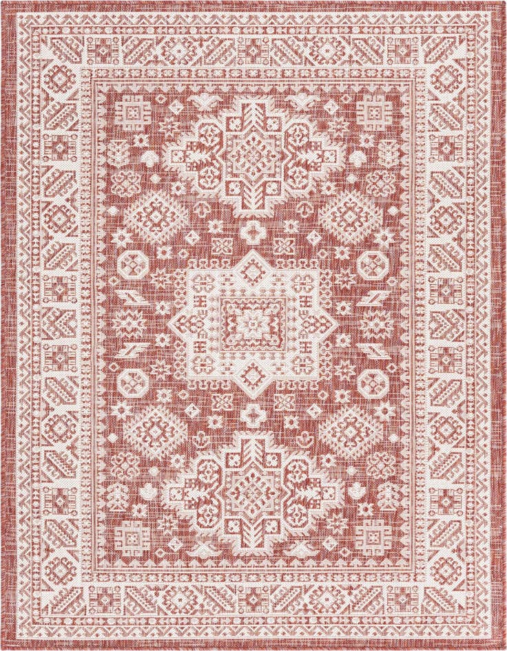 Detail image of 4' x 6' Easy-Clean Aztec Indoor / Outdoor Rug