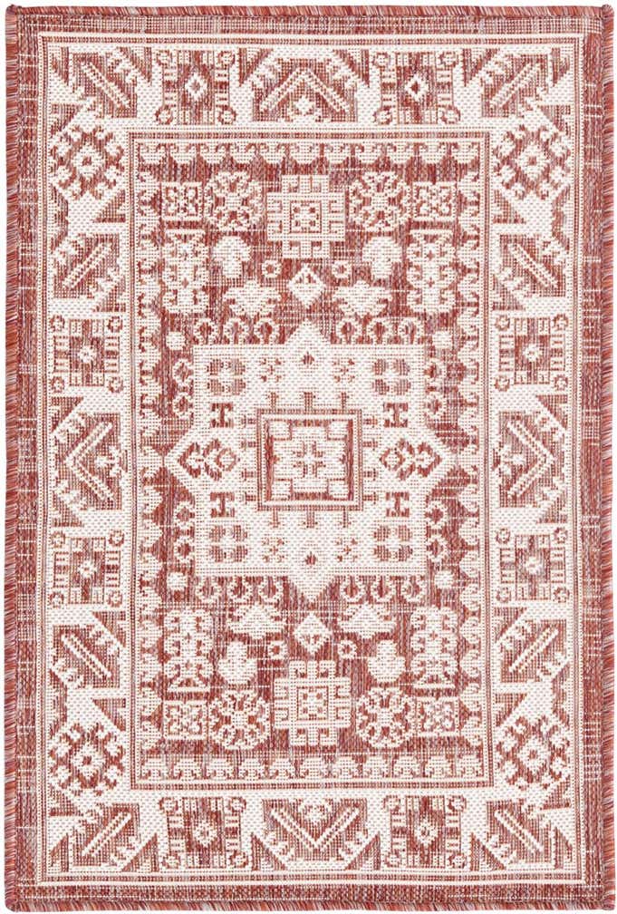 2' x 3' Easy-Clean Aztec Indoor / Outdoor Rug