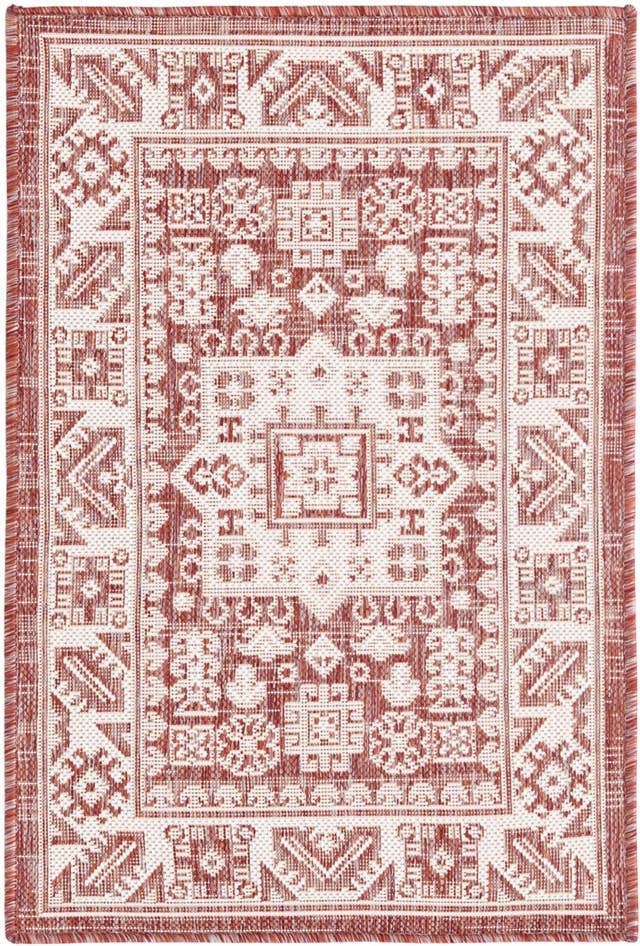 Detail image of 2' x 3' Easy-Clean Aztec Indoor / Outdoor Rug