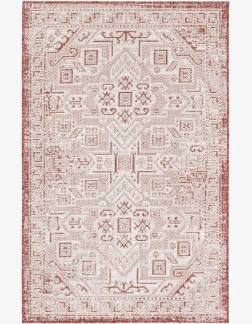 3' x 5' 3 Easy-Clean Aztec Indoor / Outdoor Rug