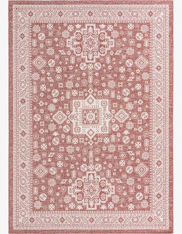 10' x 14' Easy-Clean Aztec Indoor / Outdoor Rug