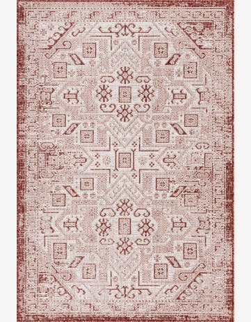 4' x 6' Easy-Clean Aztec Indoor / Outdoor Rug
