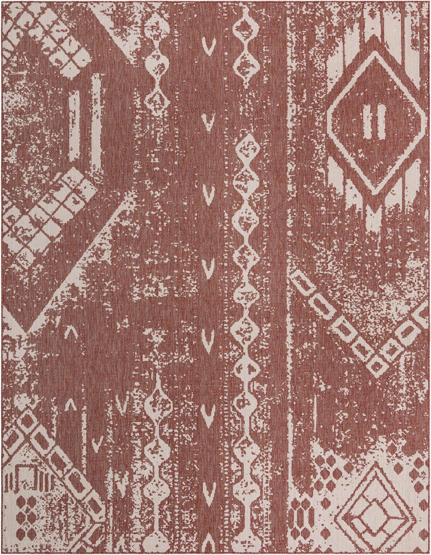 10' x 13' Easy-Clean Bohemian Indoor / Outdoor Rug