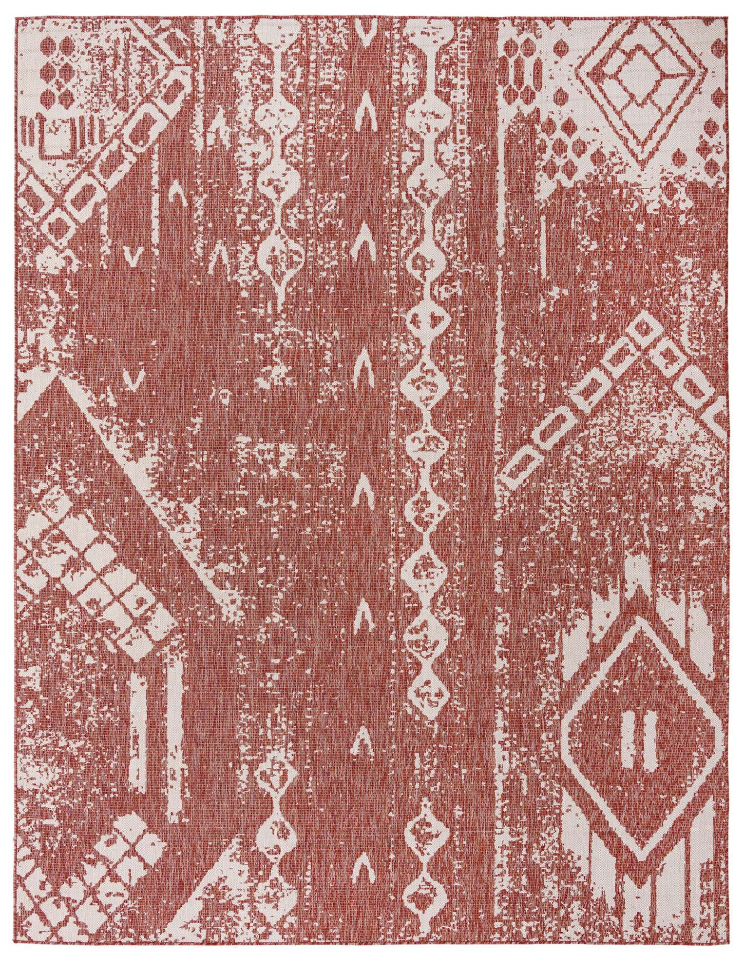 9' x 12' Easy-Clean Bohemian Indoor / Outdoor Rug