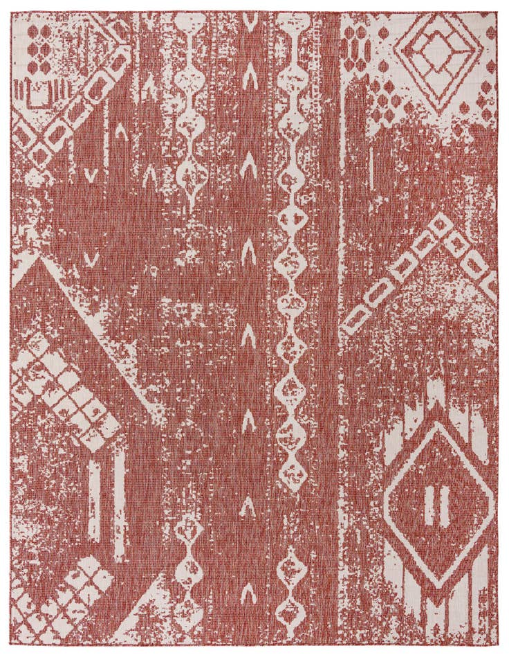 Detail image of 9' x 12' Easy-Clean Bohemian Indoor / Outdoor Rug