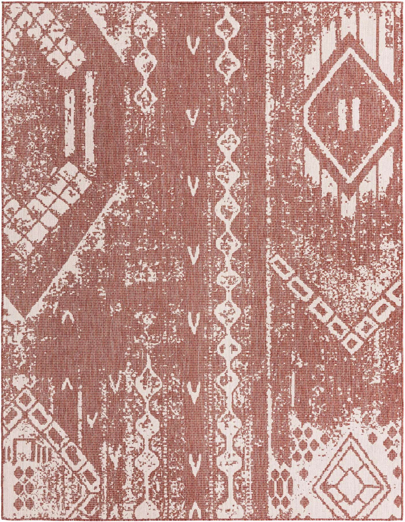 7' x 10' Easy-Clean Bohemian Indoor / Outdoor Rug