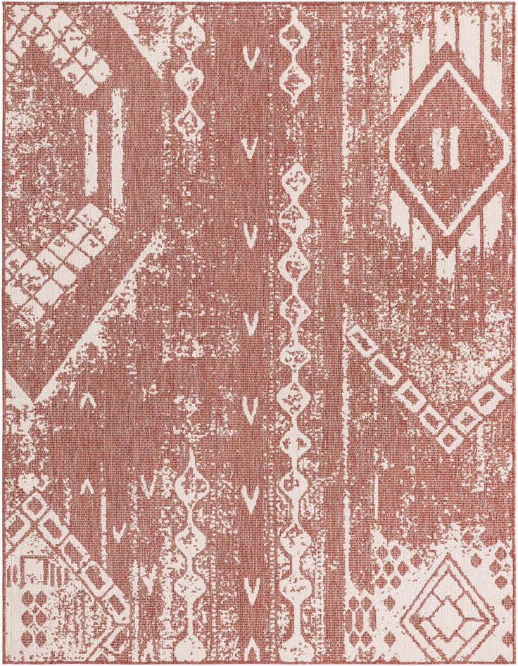 Detail image of 6' x 9' Easy-Clean Bohemian Indoor / Outdoor Rug