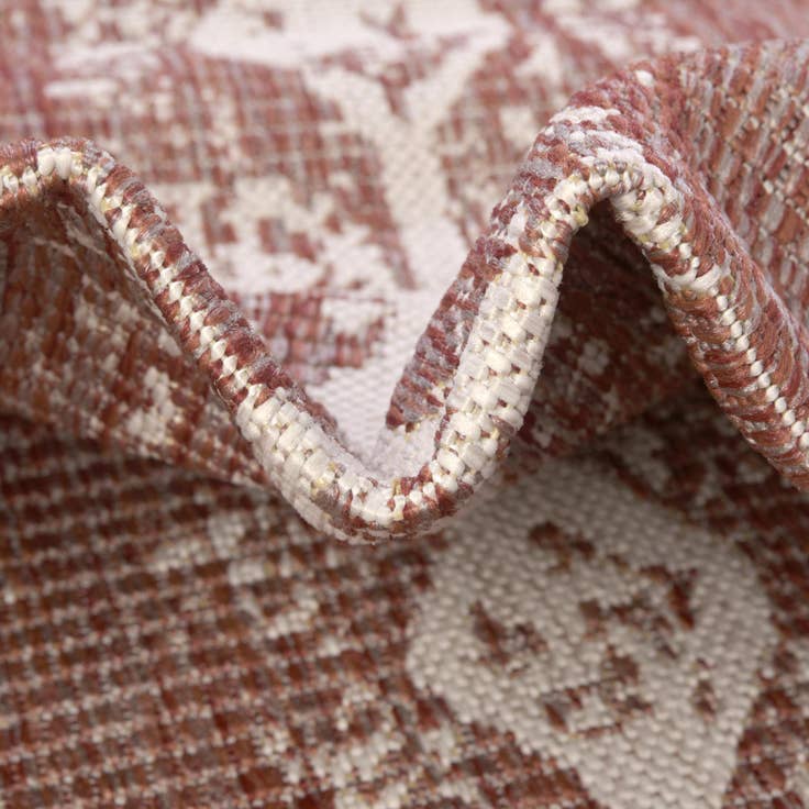 Detail image of 4' x 6' Easy-Clean Bohemian Indoor / Outdoor Rug