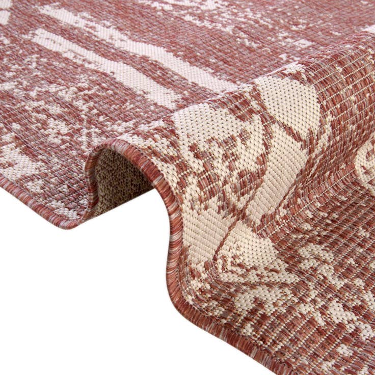 Detail image of 4' x 6' Easy-Clean Bohemian Indoor / Outdoor Rug