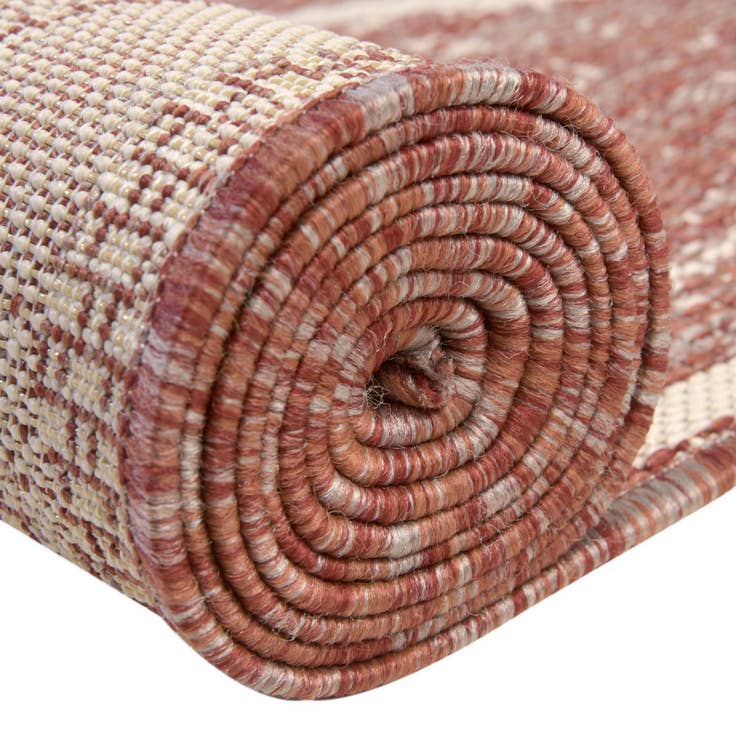 Detail image of 4' x 6' Easy-Clean Bohemian Indoor / Outdoor Rug