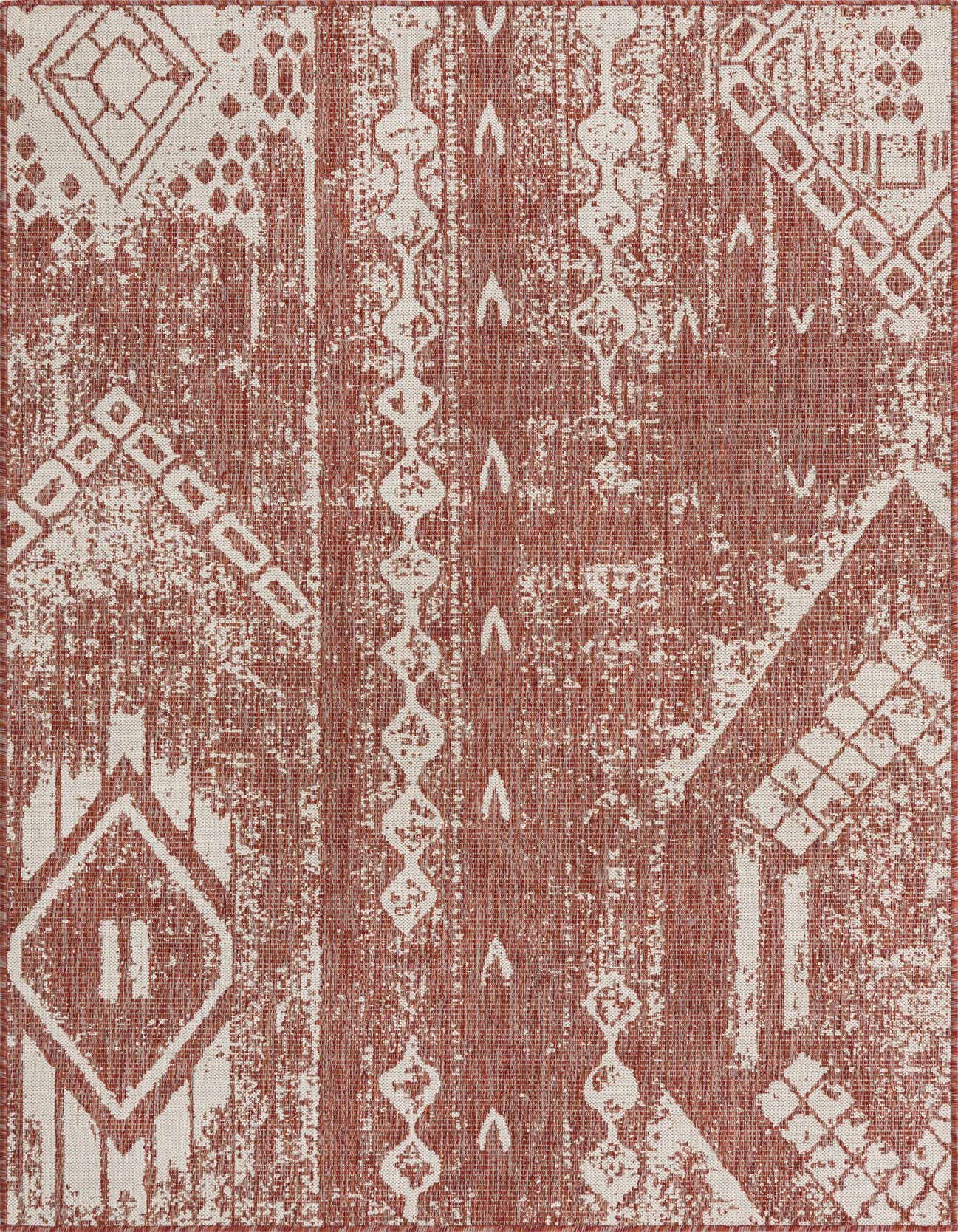 5' 3 x 8' Easy-Clean Bohemian Indoor / Outdoor Rug