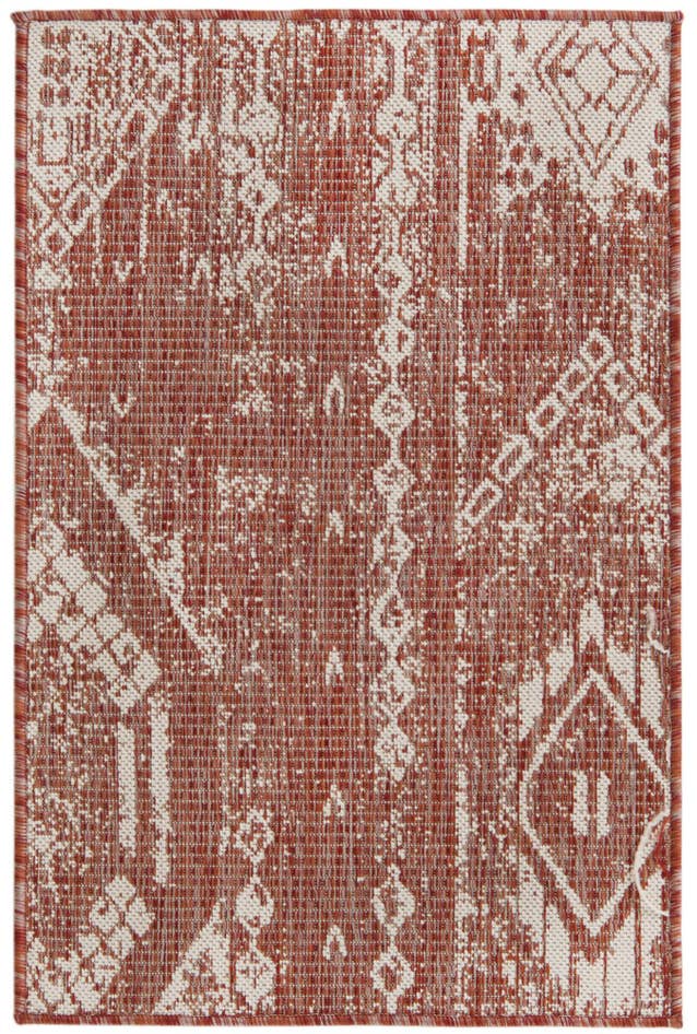 Detail image of 2' x 3' Easy-Clean Bohemian Indoor / Outdoor Rug