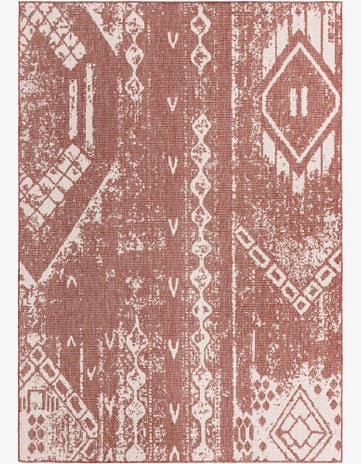 7' x 10' Easy-Clean Bohemian Indoor / Outdoor Rug