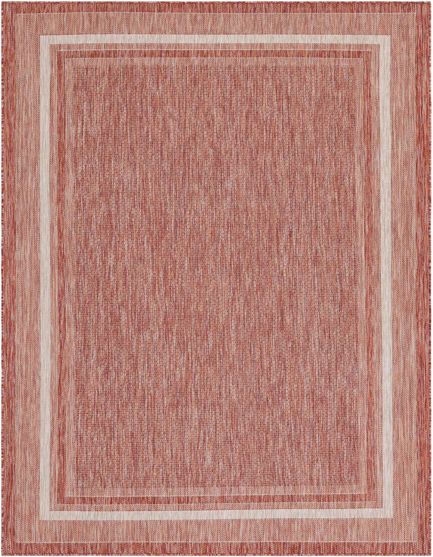 7' x 10' Easy-Clean Border Indoor / Outdoor Rug