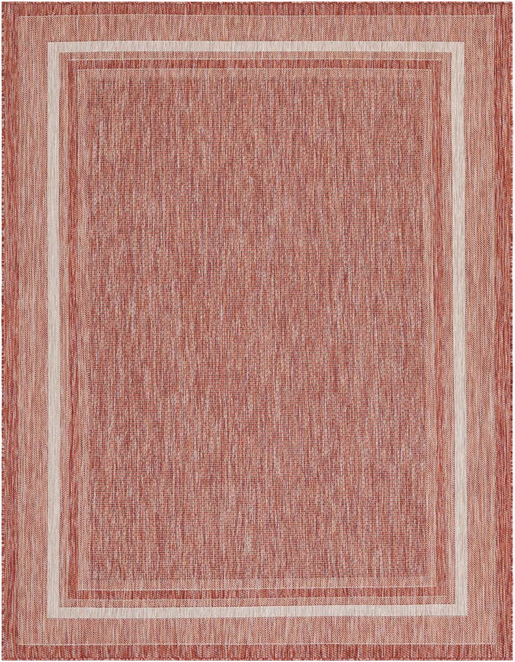 Detail image of 7' x 10' Easy-Clean Border Indoor / Outdoor Rug