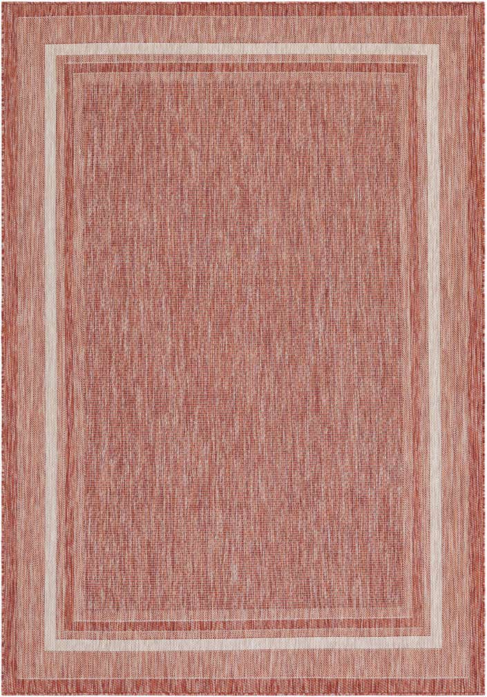 7' x 10' Easy-Clean Border Indoor / Outdoor Rug