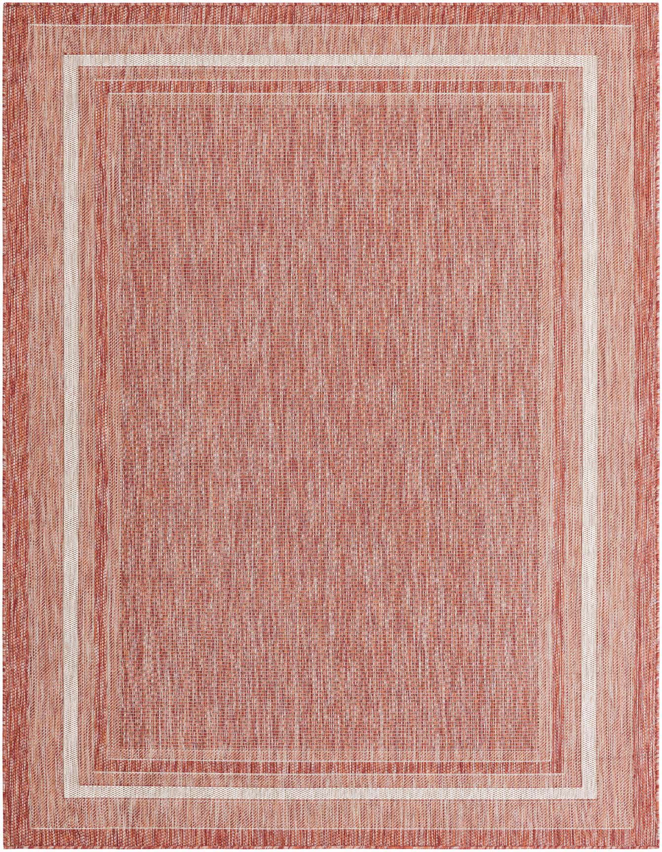 6' x 9' Easy-Clean Border Indoor / Outdoor Rug