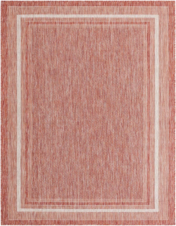 Detail image of 6' x 9' Easy-Clean Border Indoor / Outdoor Rug