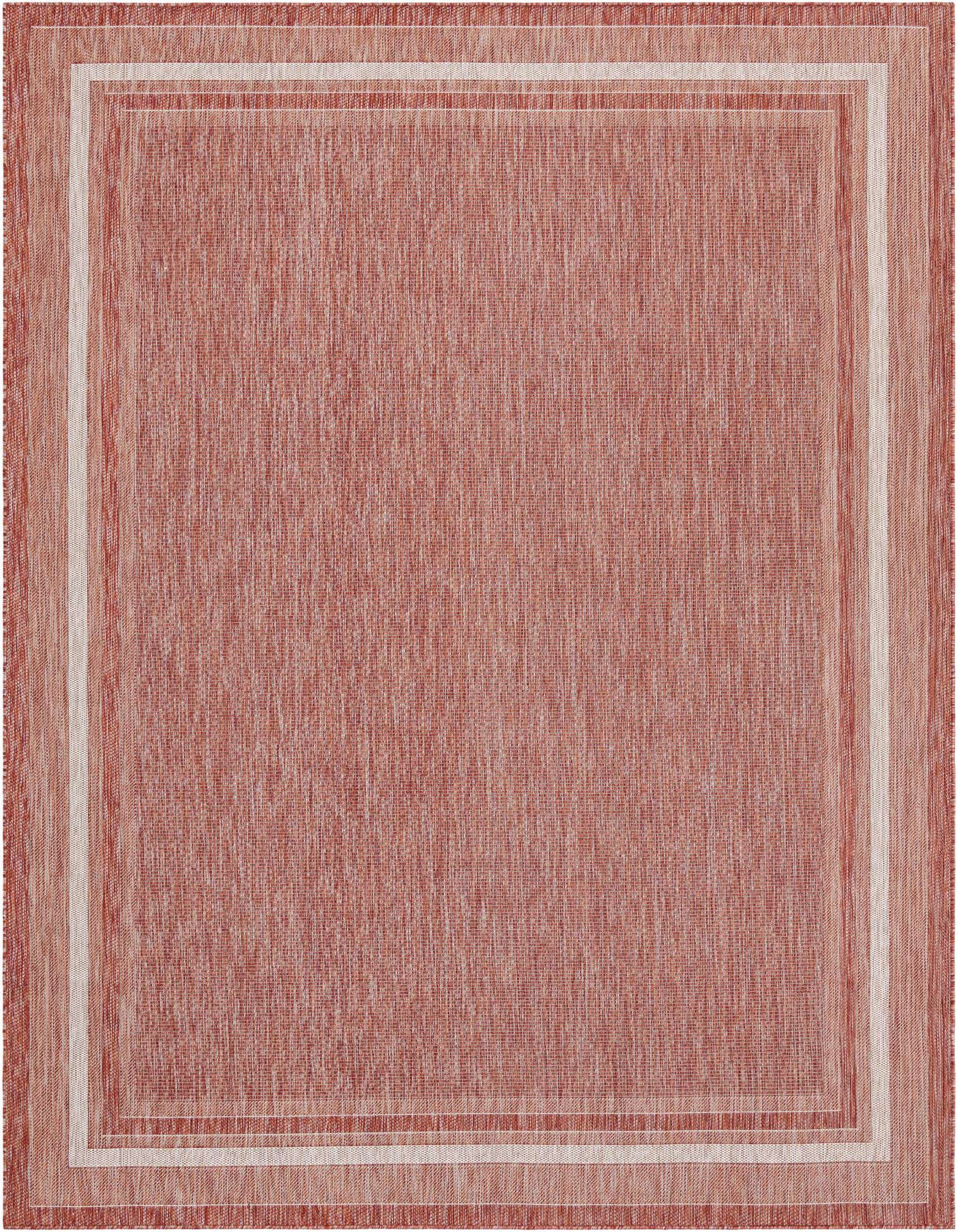 9' x 12' Easy-Clean Border Indoor / Outdoor Rug