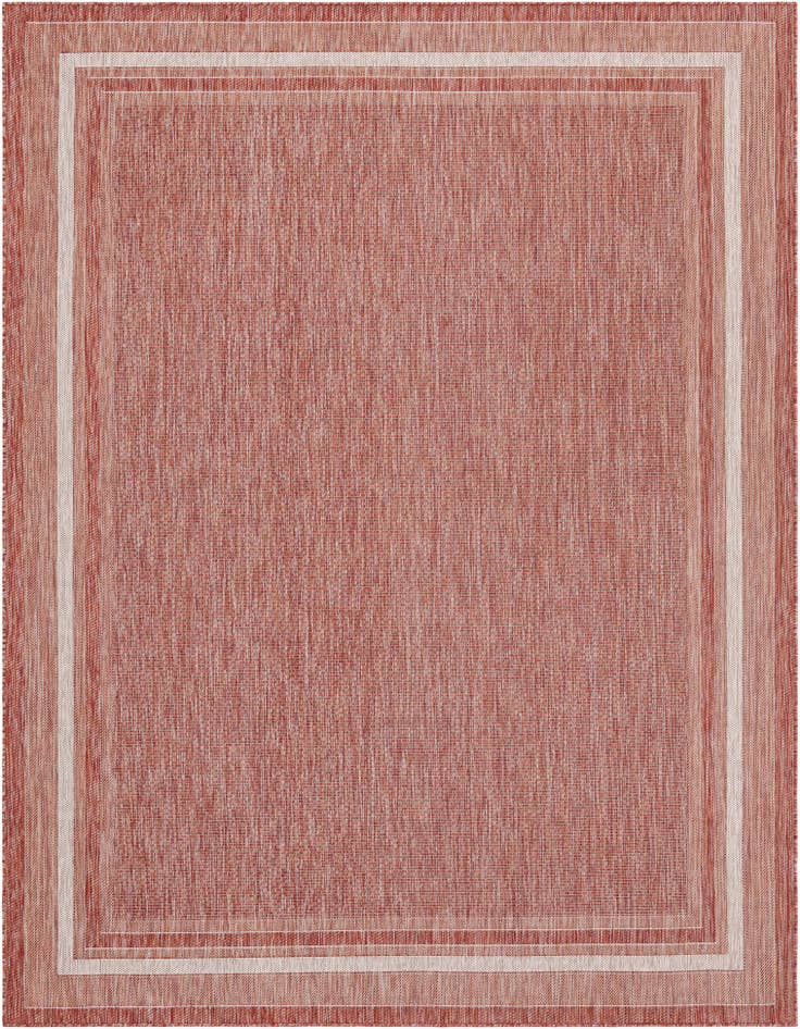 Detail image of 9' x 12' Easy-Clean Border Indoor / Outdoor Rug