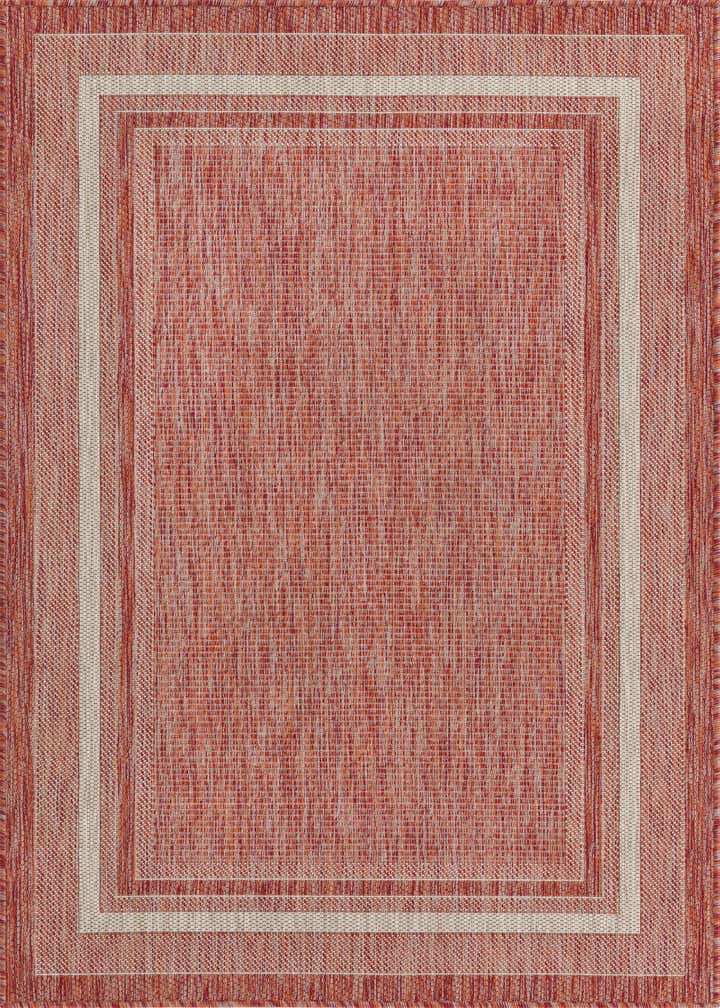 4' x 6' Easy-Clean Border Indoor / Outdoor Rug