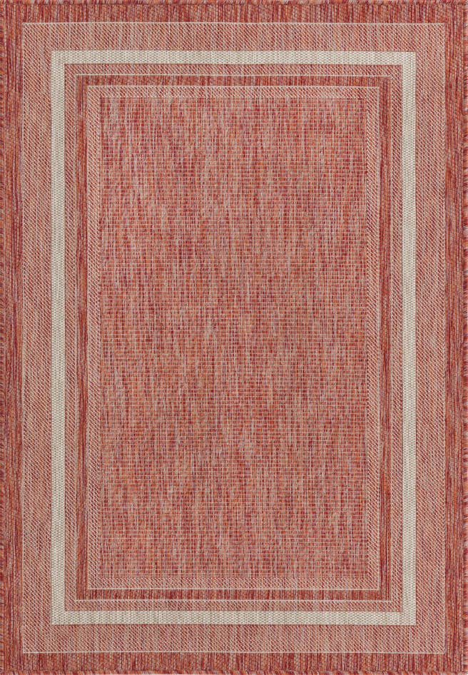 Detail image of 4' x 6' Easy-Clean Border Indoor / Outdoor Rug