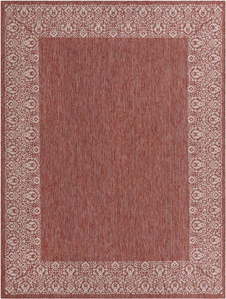 9' x 12' Easy-Clean Border Indoor / Outdoor Rug