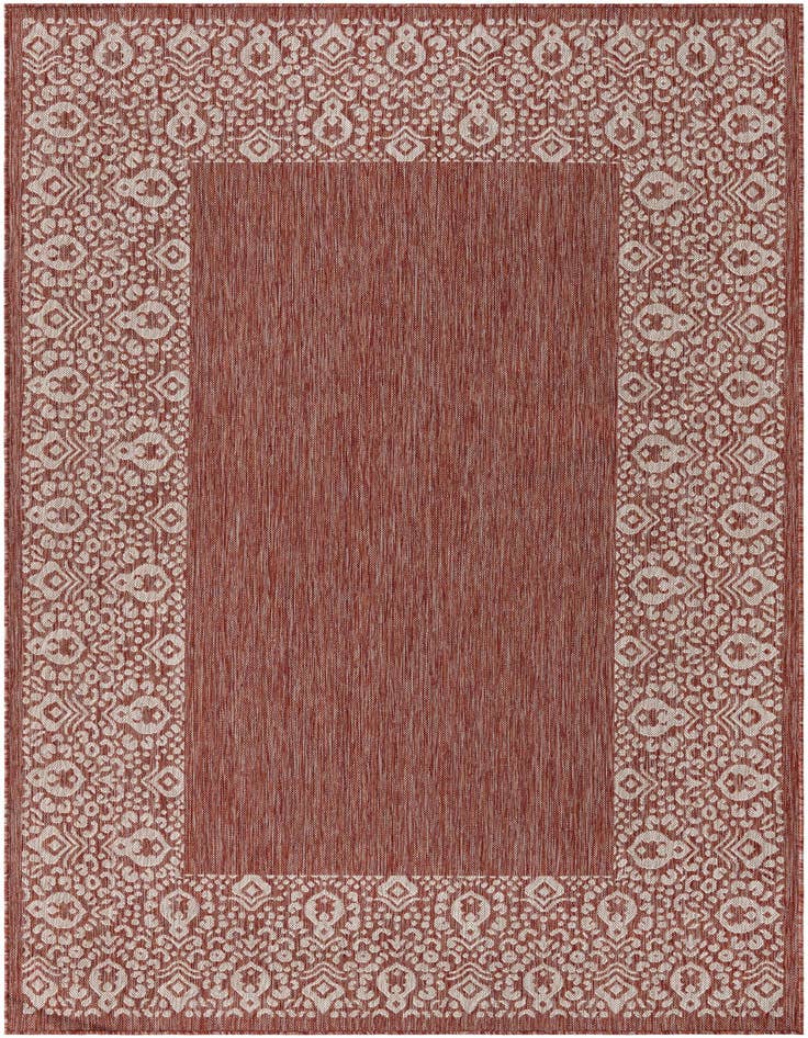 Detail image of 6' x 9' Easy-Clean Border Indoor / Outdoor Rug