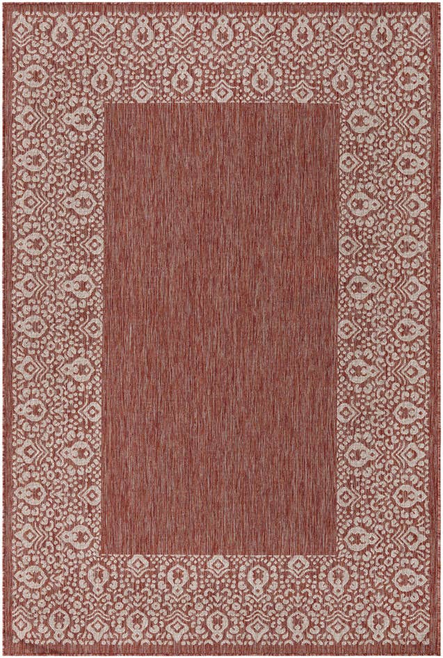 Detail image of 6' x 9' Easy-Clean Border Indoor / Outdoor Rug